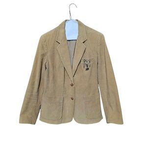 Vintage Classic Tan Corduroy Blazer